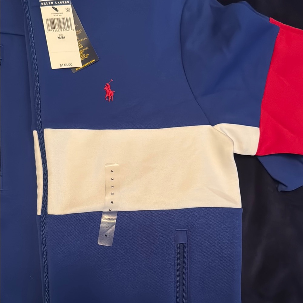 Polo by Ralph Lauren Blue, White, and Red Performance Jacket